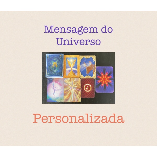 Leitura Intuitiva de Cartas - Mensagem do Universo (personalizada)