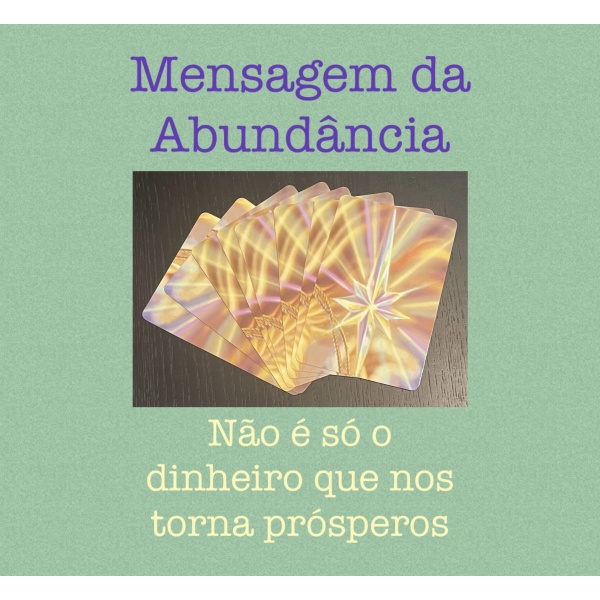 Leitura Intuitiva de Cartas - Leitura da Abundância (gravada)