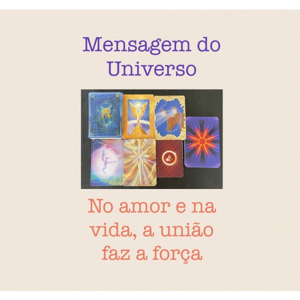 Leitura Intuitiva de Cartas - Mensagem do Universo (gravada)