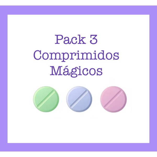 Pack 3 comprimidos mágicos unidose